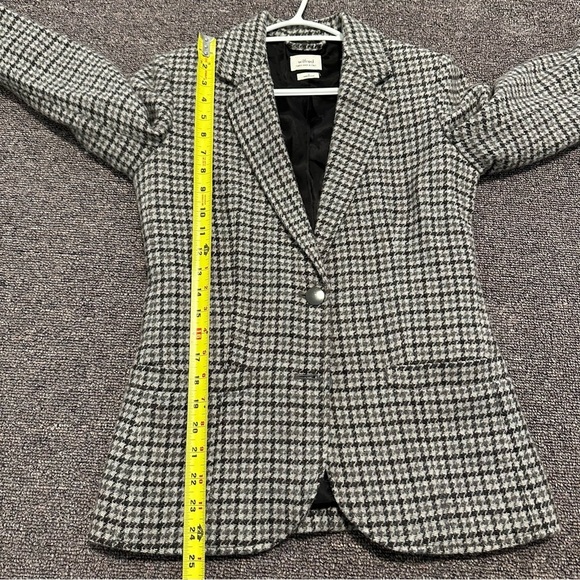 Aritzia Wilfred Wool blend houndstooth Darmon blazer jacket size 2 - Picture 9 of 14
